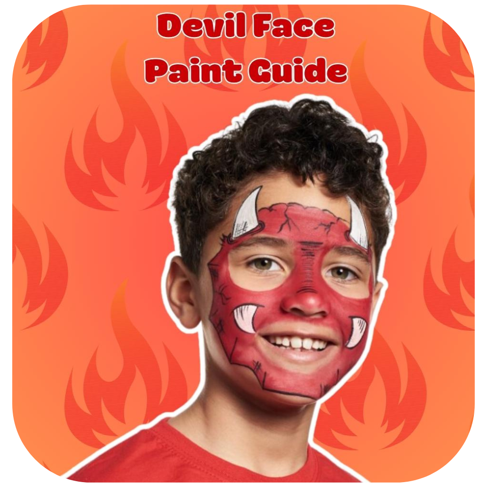 Devil Easy StepbyStep Face Painting Guide Art & Hobby