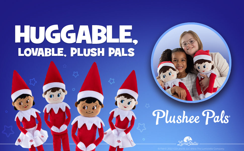 The Elf on The Shelf Plushee Pals Snuggler Girl - Light Tone - Small Plush  Toy 12 