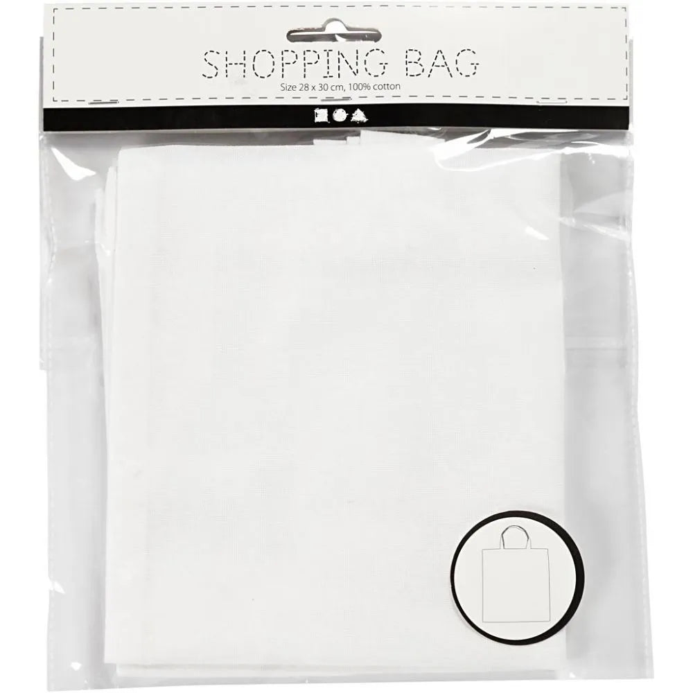 Shopping Bag, 28x30 cm, 130 g, White, 1 pc