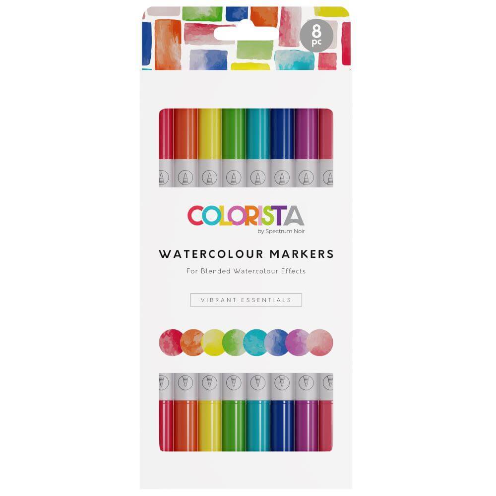 Colorista Watercolour Marker - Vibrant Essentials 8pc