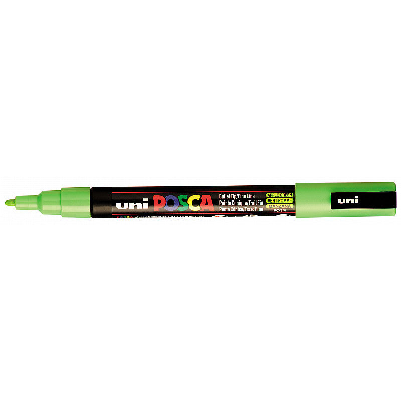 Uni : Posca Marker : PC-3M : Fine Bullet Tip : 0.9 - 1.3mm : Apple Green