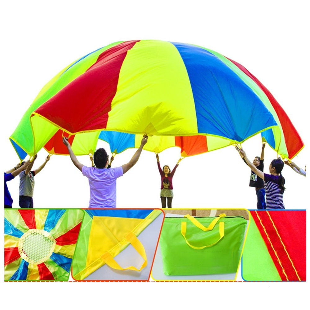 Parachute As Crianças Jogam Pára-quedas De Arco-íris, Com A Bola,  Atividades Ao Ar Livre De Jardim De Infância, Jogos De Pai-filho Dos Jogos  Multiplayer (Size : 3m/9.84ft) : : Esporte