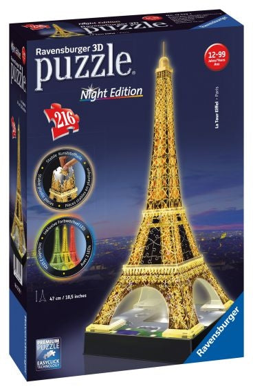RAVENSBURGER Puzzle 3D Eiffel Tower Night Edition 216 st 4852