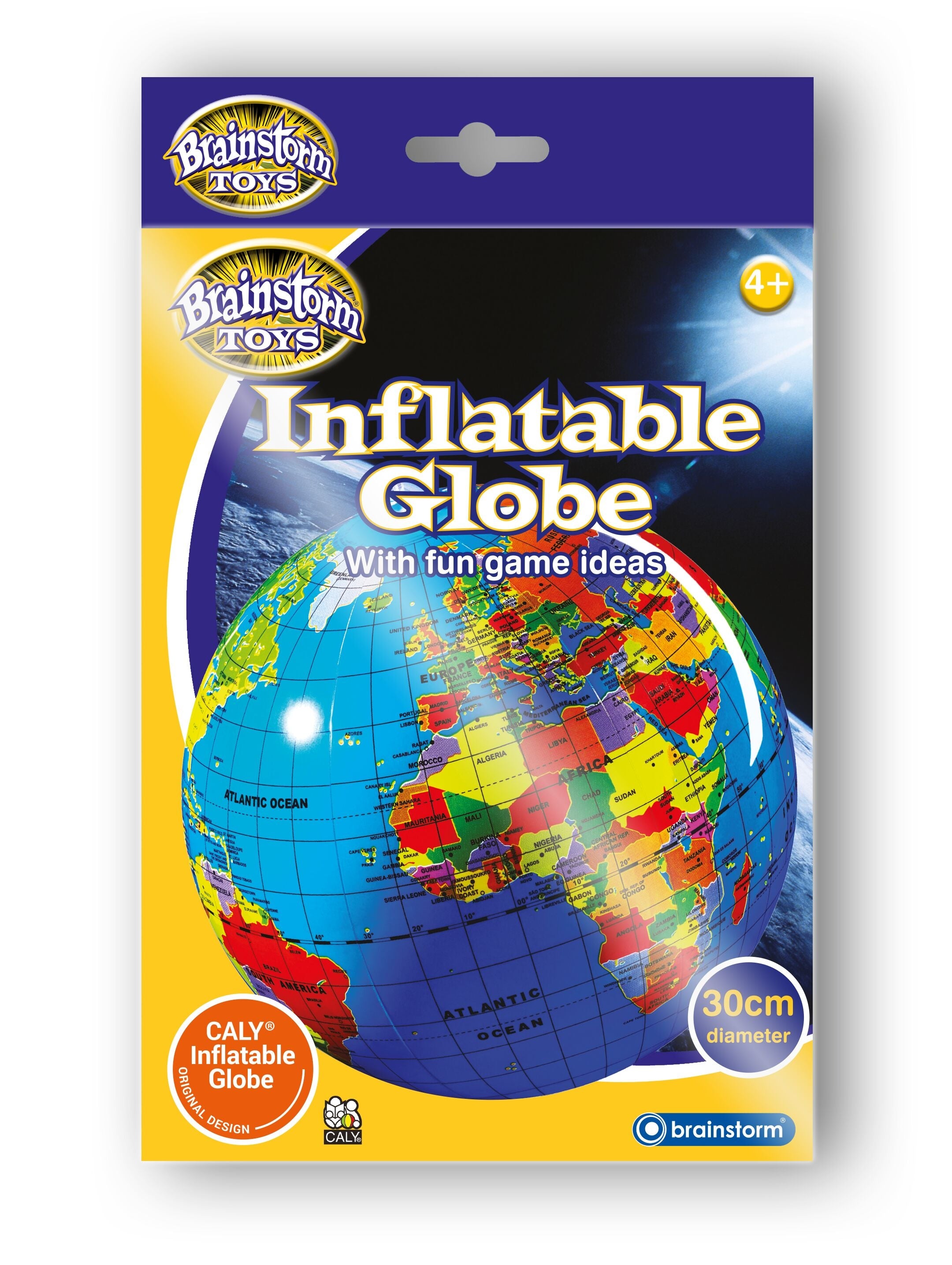 Brainstorm Toys Fact Finders Mega Globe Inflatable 20 in Diameter 