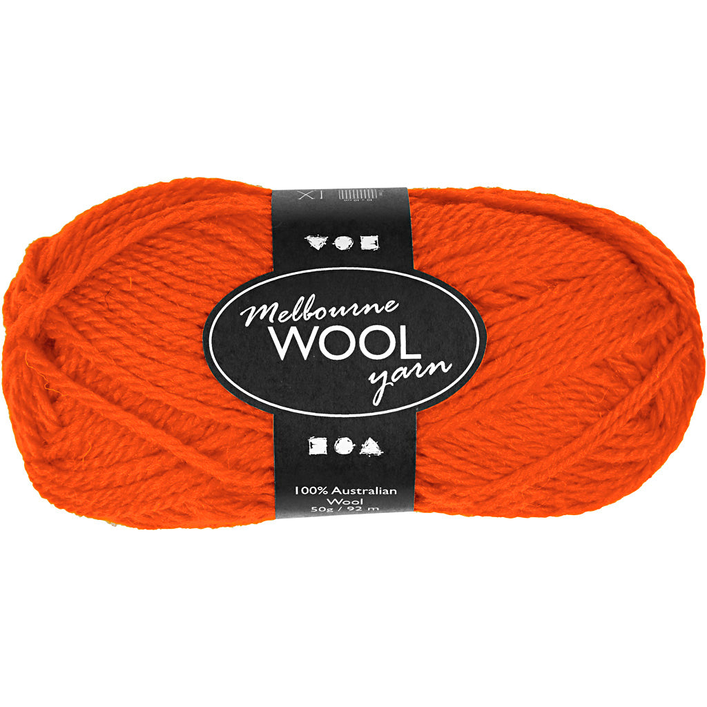 Orange on sale wool yarn