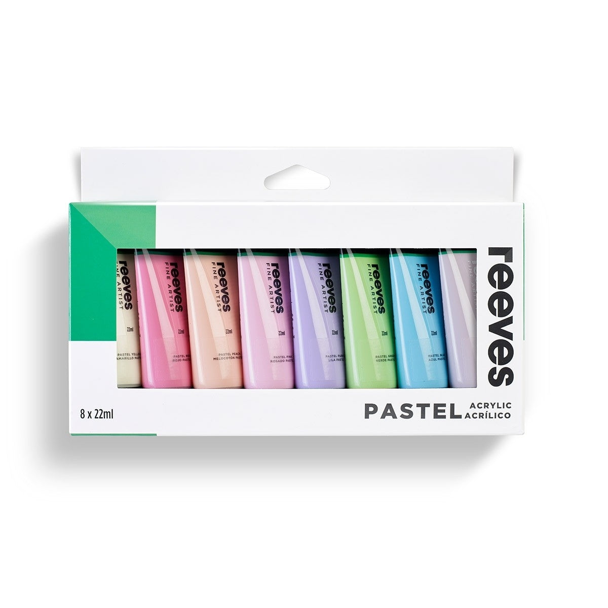 Reeves Acrylic Paint 22mL 8 Pack Pastel