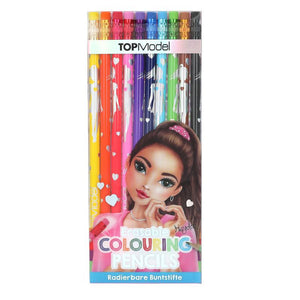 TOPModel Erasable Colouring Pencils - Pack of 10