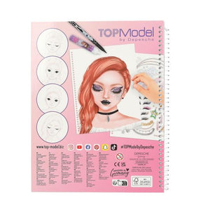 TOPModel Make-Up Colouring Book