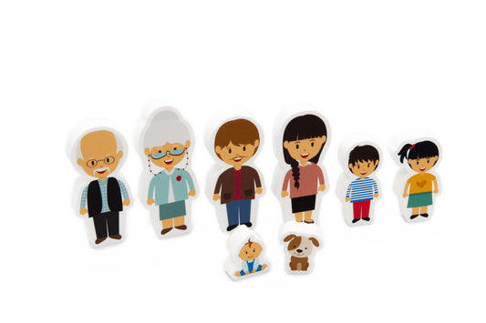 Foam Figurines European Family