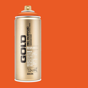 Montana GOLD Spray Paint 400ml - Pure Orange (G2080)