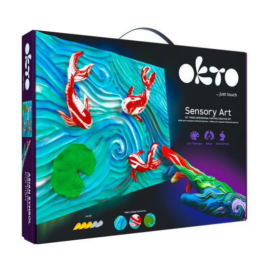 OKTO DIY 3D Painting Creative Kit - Koi Carps