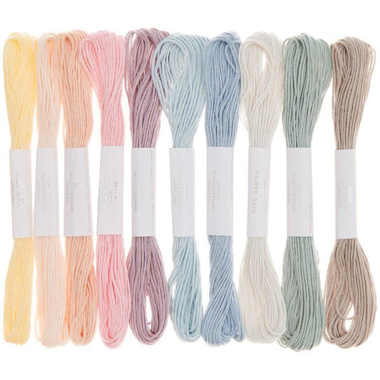 Rico Design embroidery thread set pastel 10 pieces