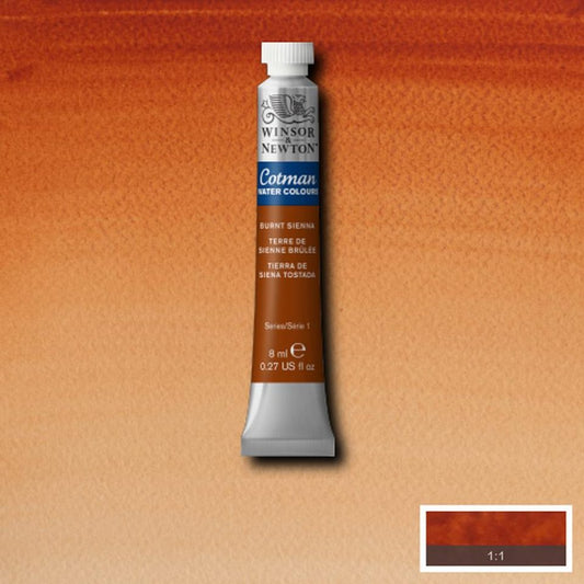 Cotman Watercolour Paint 8ml Burnt Sienna