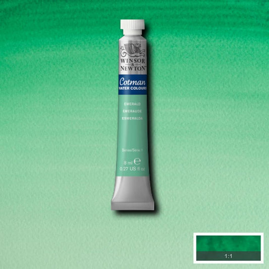 Winsor & Newton Cotman Watercolour Paint 8ml Emerald