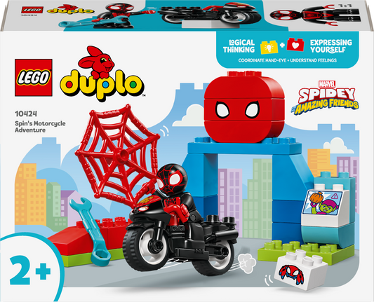 Lego Duplo Spiderman Spin's Motorcycle Adventure