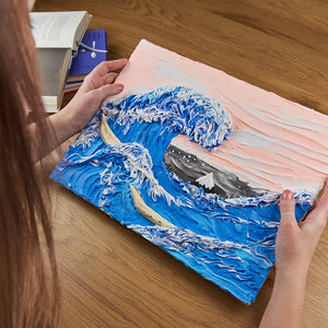 OKTO DIY 3D Clay Painting Creative Kit - Big Wave In Kanawaga