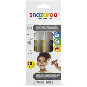 Snazaroo Brush Pen Face Paint Jungle Set