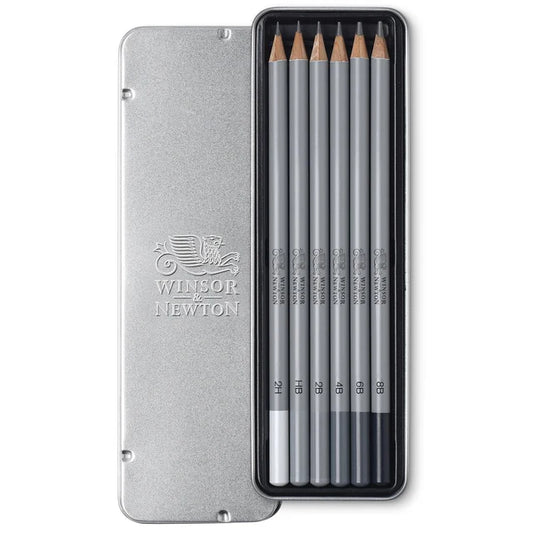 Winsor & Newton Graphite Pencils Studio Collection 6 Tin