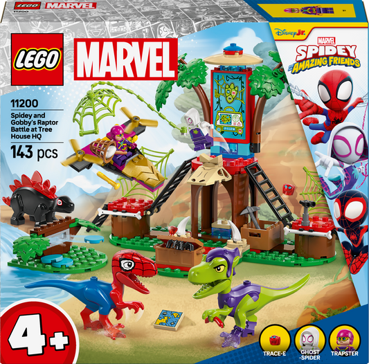 Lego Marvel - Spidey and Gobbys Raptor Battle at Tree