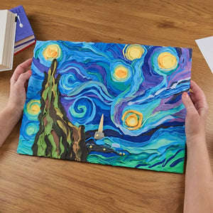 OKTO DIY 3D Clay Painting Creative Kit - Starry Night