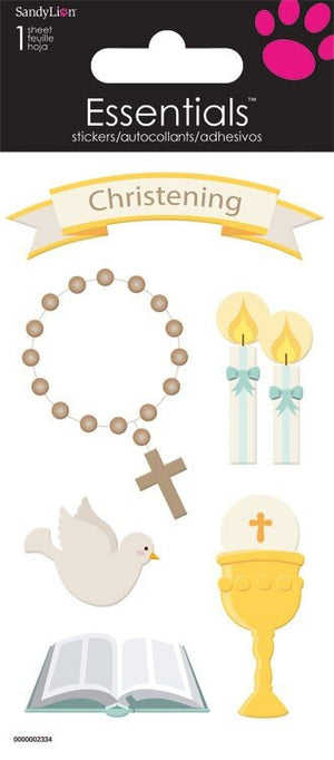 Essential Craft Sticker Sheet - Christening