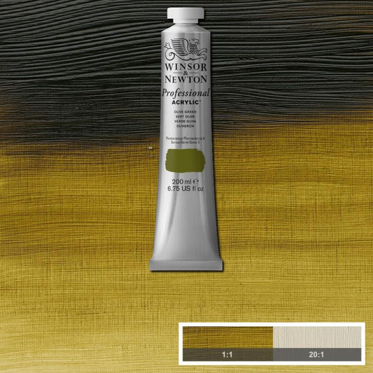 200ml Olive Green - Professional Acrylic