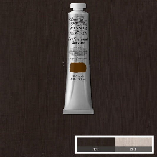 200ml Burnt Umber - Professional Acrylic