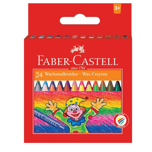 Faber-Castell Wax Crayons Box Of 24