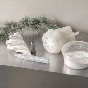 Mini Craft Kit Resin Casting - White Christmas Trees