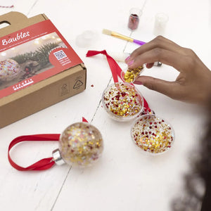 Mini Craft Kit Christmas Baubles Sequins