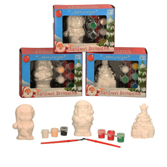 Paint Your Own Christmas Character Decoration Kit