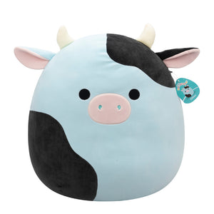 Squishmallows 20 Inch - Cillian the Blue and Black Cow