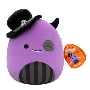 Squishmallows 7.5 Inch - Earworm the Purple Monster with Top Hat