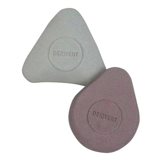 Derwent Easy Grip Shaped Erasers (2 Pack)