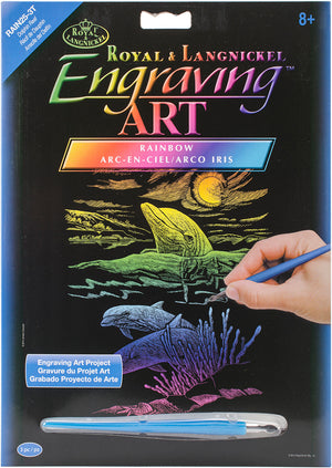 Rainbow Engraving Art Set - Dolphin Reef