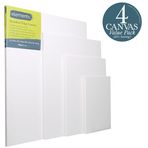 Elements Canvas 4 Pack 12x8 16x12 20x16, 24x20