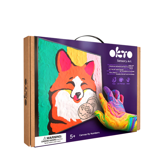 OKTO Fox Colouring with Clay Set