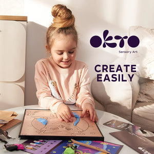 OKTO Owl Colouring with Clay Set