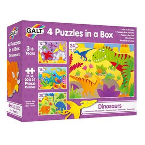 GALT 4 Puzzles in a Box - Dinosaurs