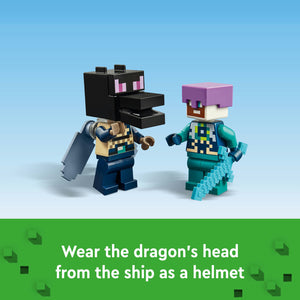 Lego Minecraft The Ender Dragon and End Ship