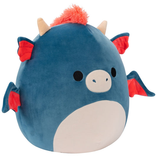 Squishmallow 20 Inch - Carin Blue and Orange Dragon