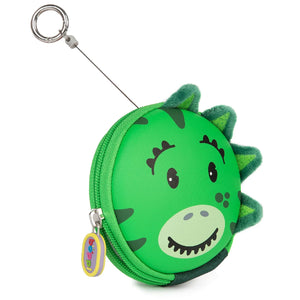 Boppi Tiny Trekker Kids Keyring Travel Pouch Coin Purse - Dinosaur