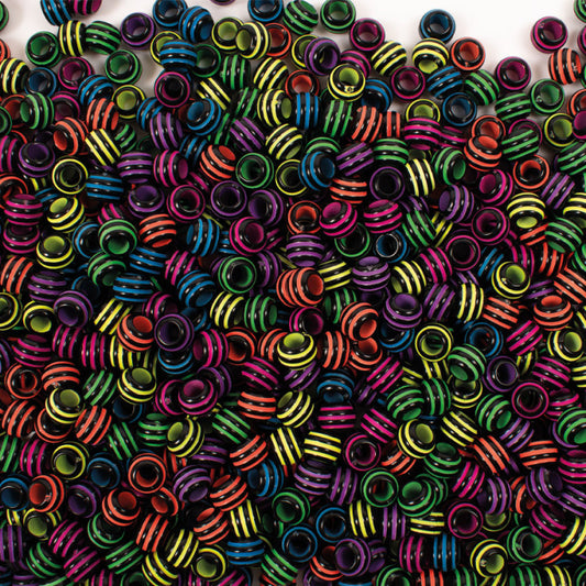 Striped Beads Neon (1550 pcs)