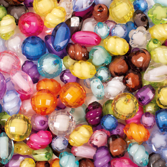 Faceted Bead Mixed Shapes (350 Pieces)