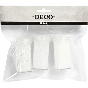 Artificial Snow - White Glitter (3 Tubs)