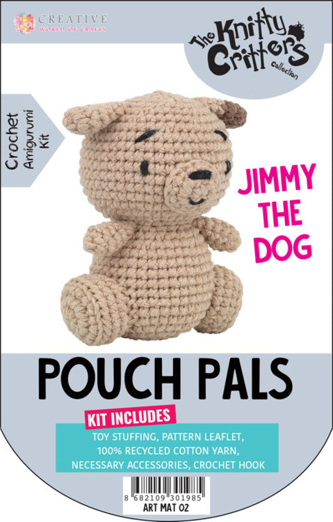 Knitty Critters Pouch Pals - Jimmy The Dog