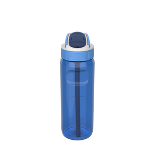 Lagoon 750ml Water Bottle with Straw lid Crisp Blue