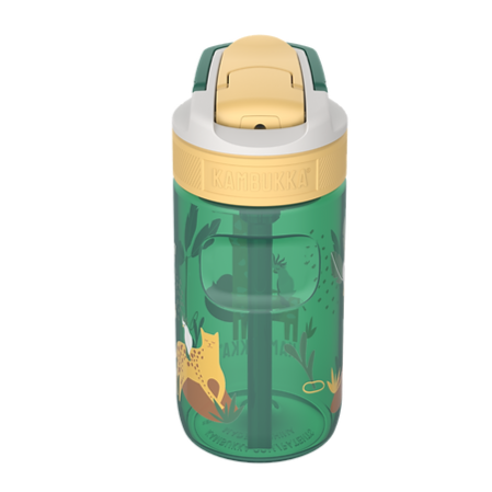 Lagoon 400ml Water Bottle with Straw - Safari Jungle