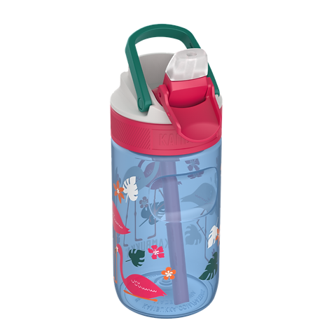 Lagoon Kids Water Bottle 400ml - Blue Flamingo