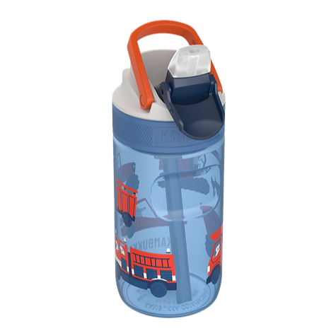 Lagoon 400ml Water Bottle with Straw- Road Dogs